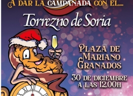 Soria ‘adelanta’ las campanadas de Nochevieja para tomarlas con torrezno el día 30 en Mariano Granados a las 12.00 de la mañana
